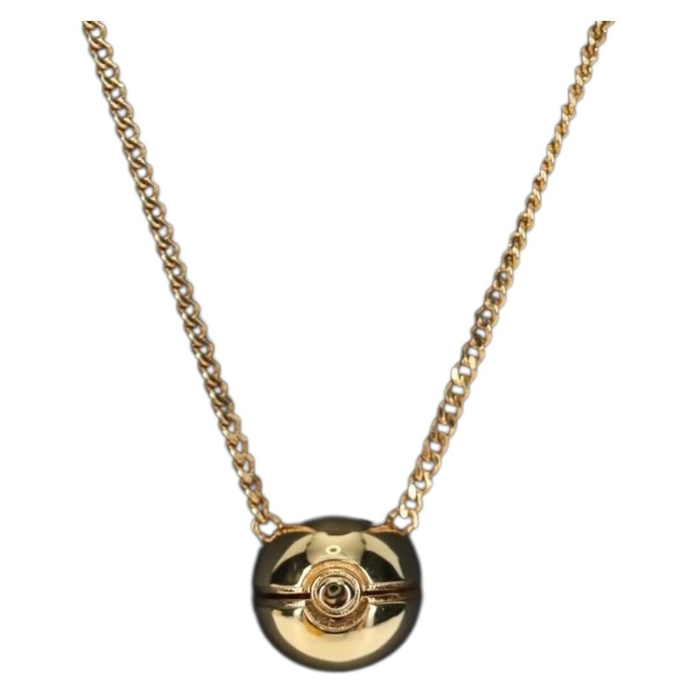 Fendi x Frgmt x Pokemon Pok Ball Necklace Metal Gold Tone
